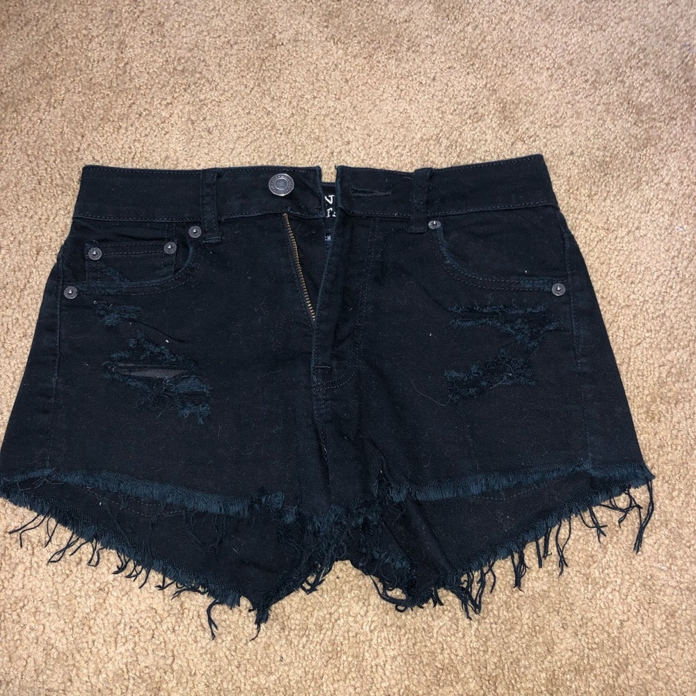 Black AE jean shorts